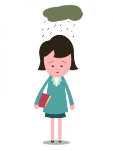 辛い気持ちの女性